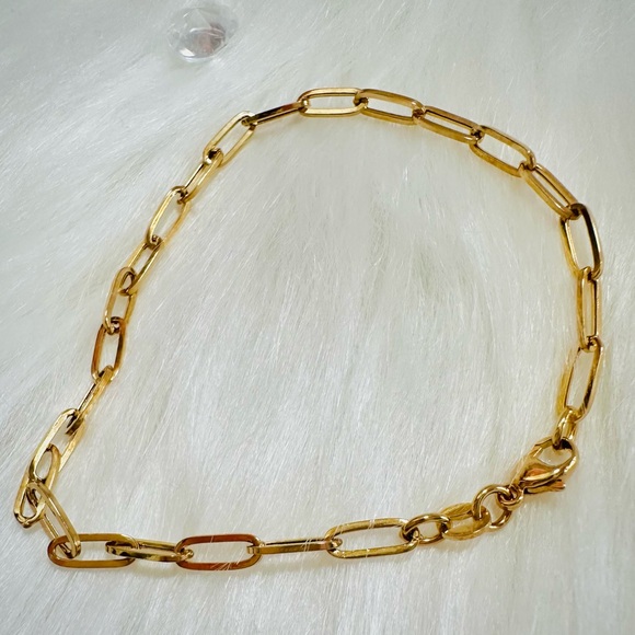 Paperclip Bracelet. 💛 Real 18(18k) Karat Solid Gold Jewelry - Picture 7 of 9